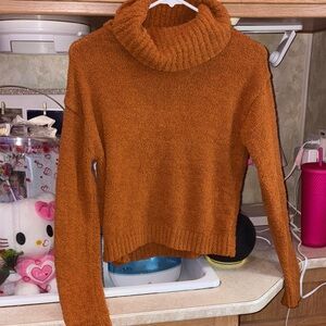 Moral Fiber Rust Turtleneck Sweater